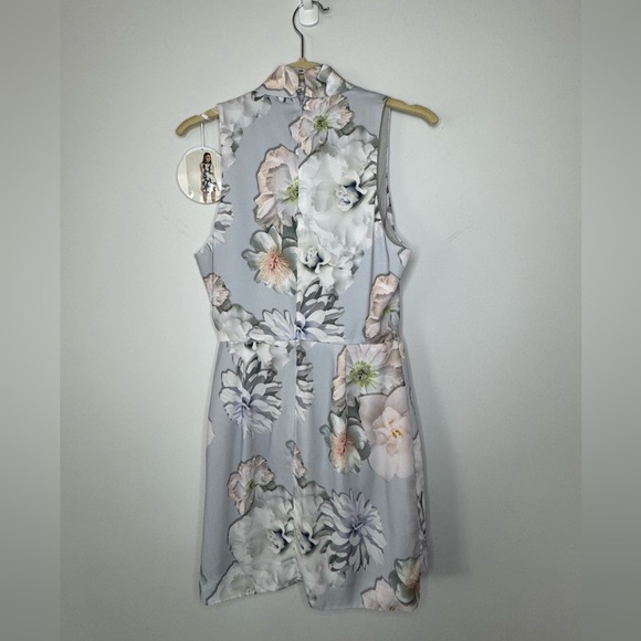 Finders Keepers Floral Mini Dress NWT | Pastel Blue | Size M - Picture 10 of 17